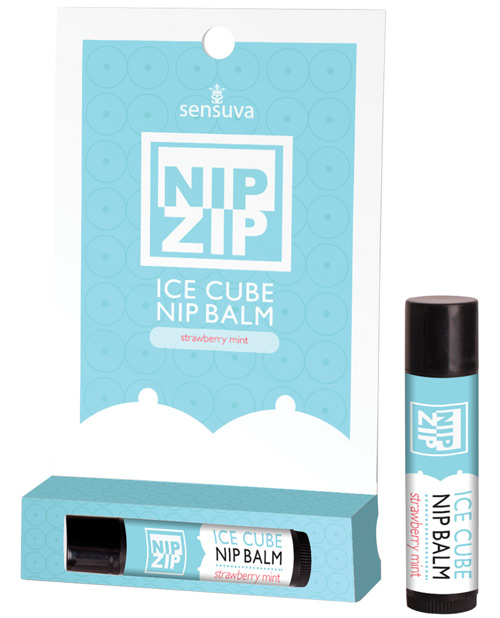 Sensuva Nip Zip Ice Cube Nip Balm - Strawberry