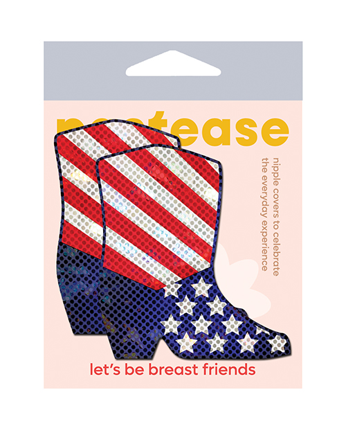 Pastease Premium Sparkling Stars & Strips USA Cowboy Boot