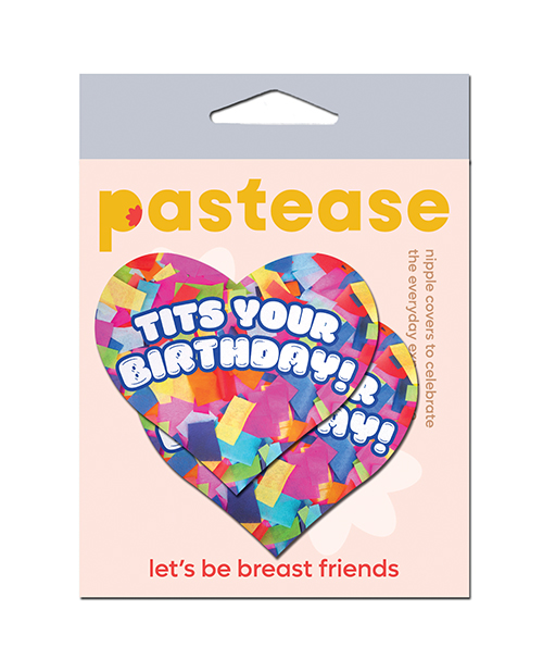 Pastease Tits Your Birthday! Heart - Multi-Color