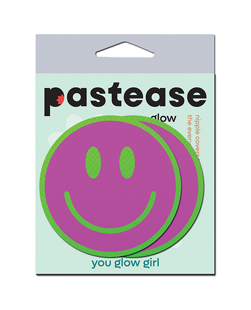 Pastease Neon Green Glow-in-the-Dark Smiley Face