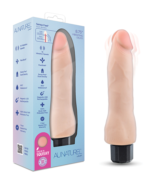 Blush Au Naturel 8.75" Vibrating Realistic G-Spot Dildo