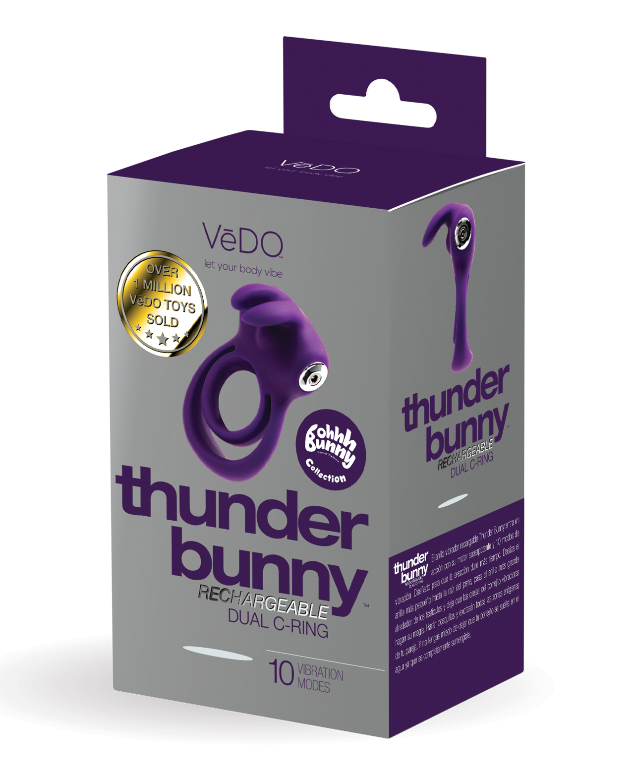 VeDO Thunder Bunny Rechargeable Dual Ring - Perfectly