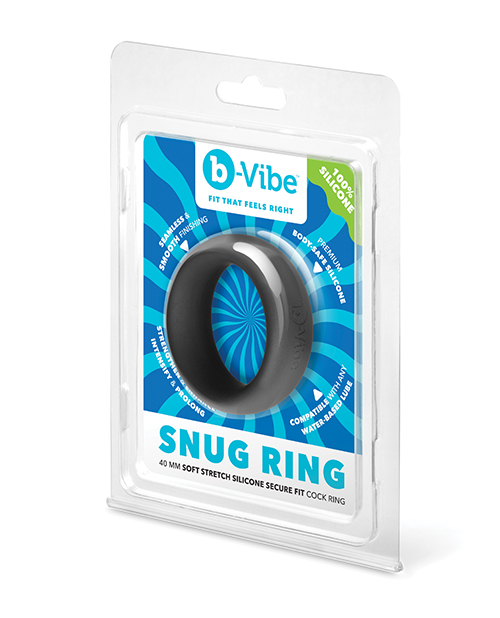 b-Vibe Snug Ring 40 mm Soft Stretch Silicone Secure Fit Cock Ring