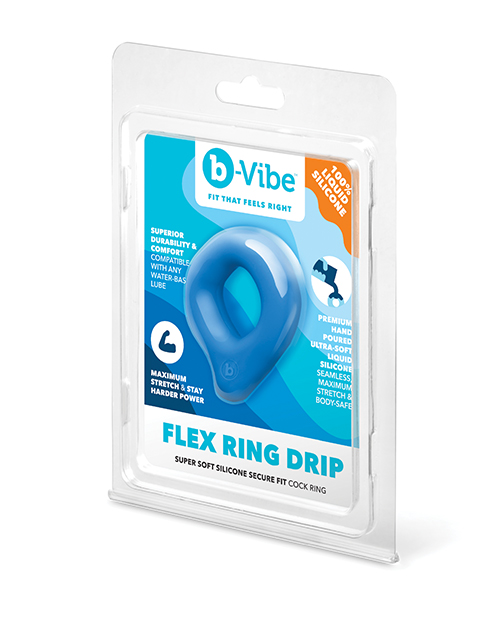 b-Vibe Flex Ring Drip Super Soft Silicone Secure Fit Cock Ring