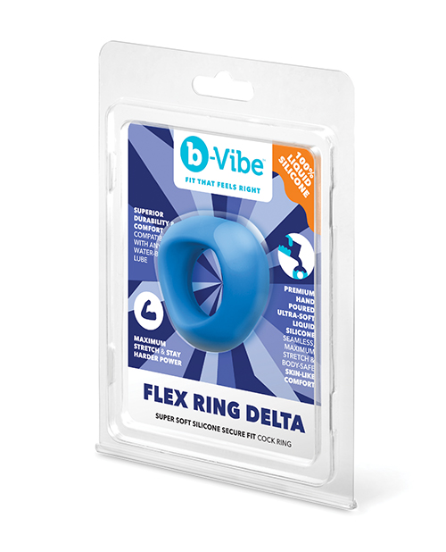 b-Vibe Flex Ring Delta Super Soft Silicone Secure Fit Cock Ring