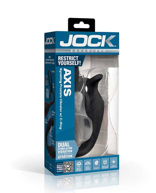 Curve Toys Jock Gyrating Prostate Vibrator with C-Ring