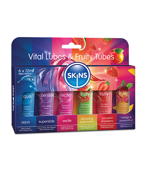 Skins Vital Lubes & Fruity Tubes - 12 ml Tubes
