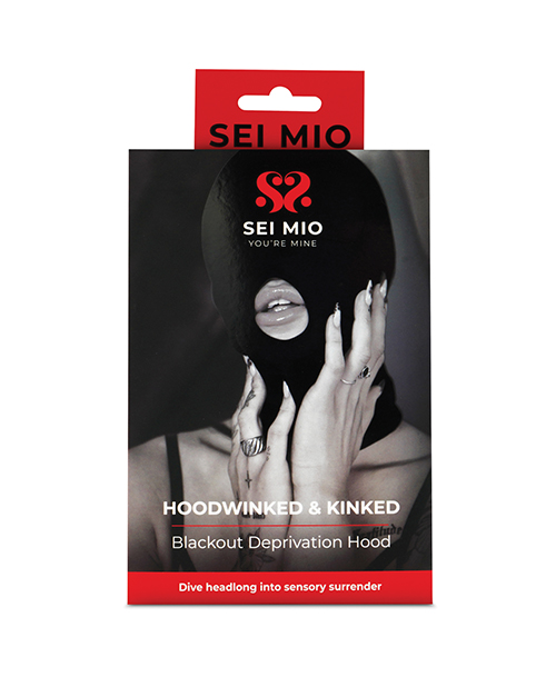 Sei Mio Hoodwinked & Kinked Deprivation Hood with Blackout Panel