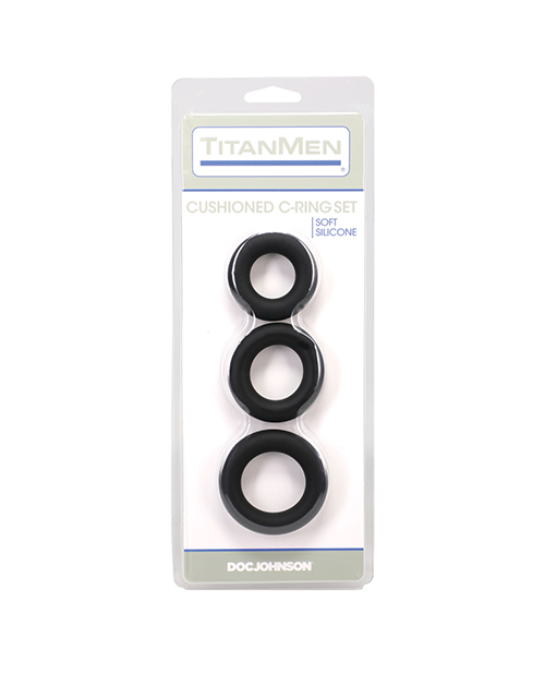 TitanMen Cushioned C-Ring 3 pc Silicone Set
