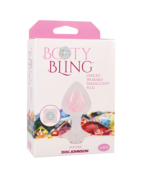 Booty Bling Jeweled Wearable Translucent Silicone Plug
