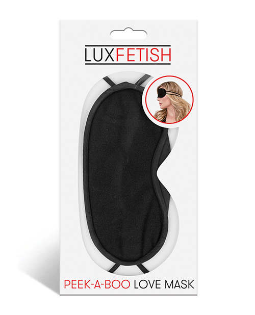 Lux Fetish Peek a Boo Love Mask