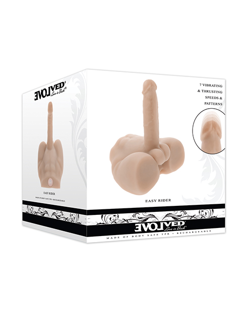 Evolved Easy Rider Thrusting & Vibrating Life-Like Dildo