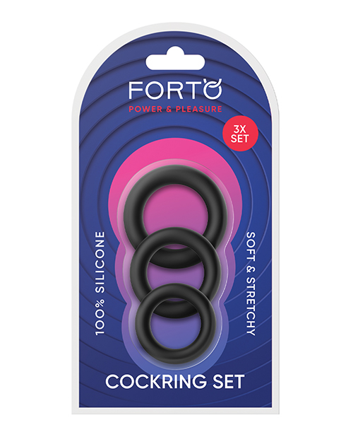 Forto Trio Cock Ring Set