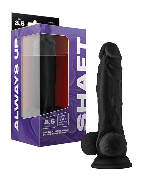 Shaft Model A Flexskin Liquid Silicone 8.5" Dong with Balls