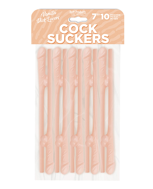 Cock Suckers Pecker Straws - Vanilla Lovers