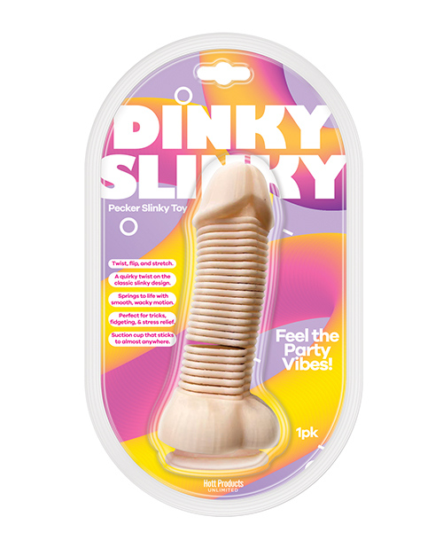 Dinky Slinky Pecker Spring Toy with Suction Cup