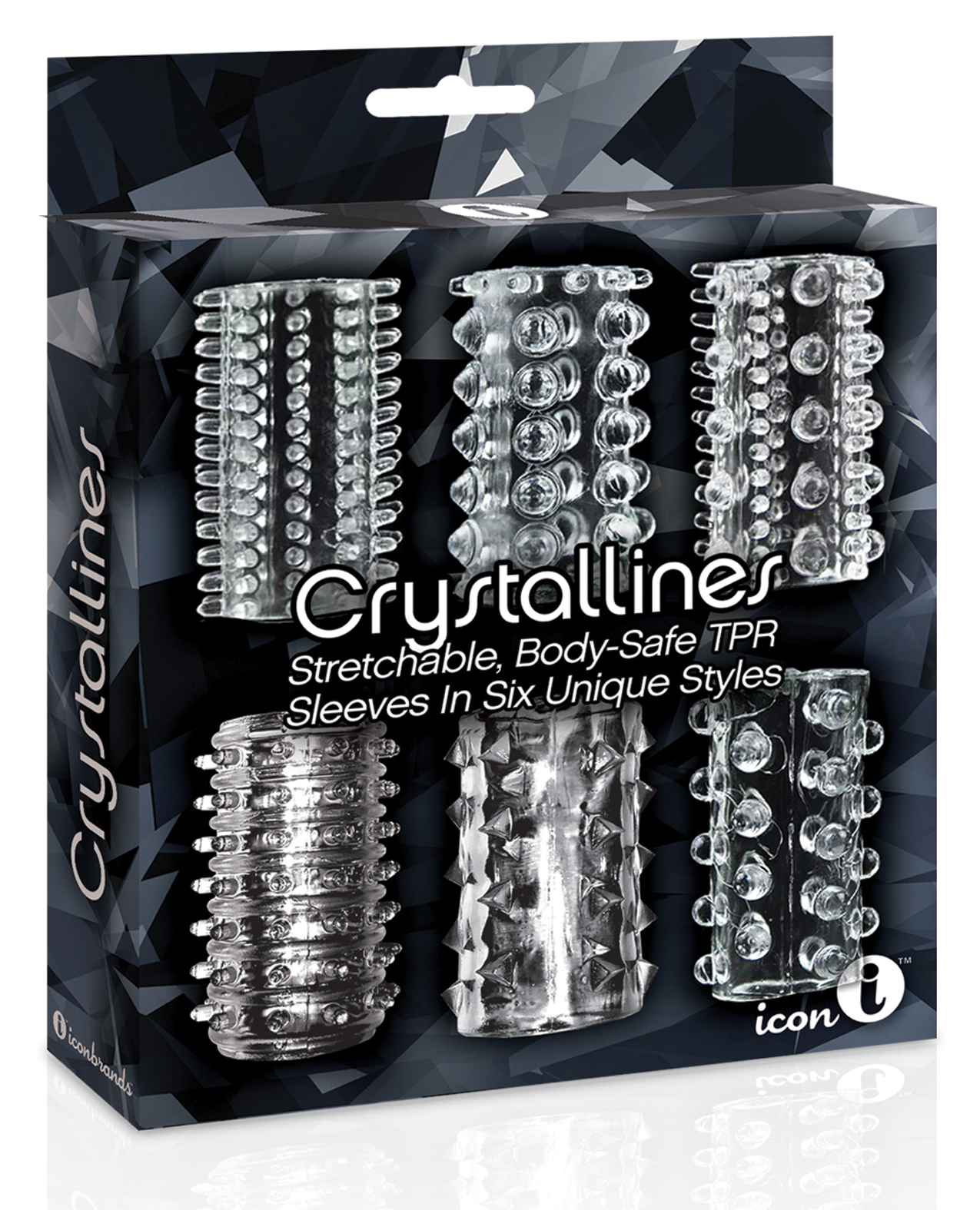 The 9's Crystalline TPR Cock Sleeve