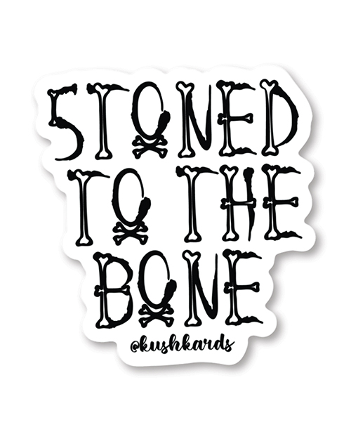 Halloween Stoned to the Bone Sticker