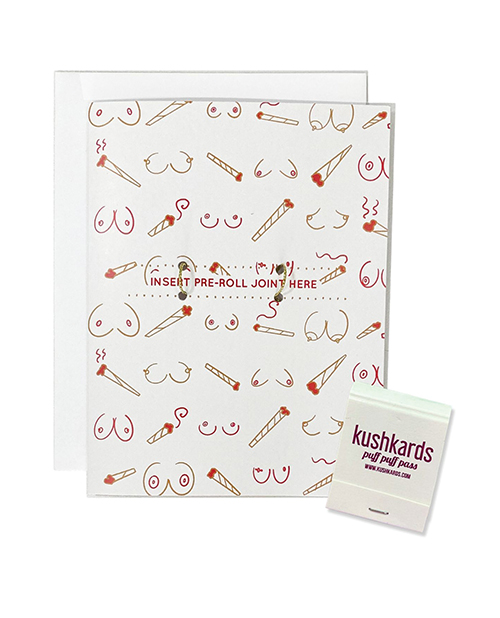 Doobies Boobies Greeting Card with Matchbook