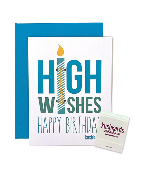 High Wishes Greeting Card with Matchbook
