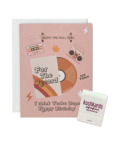 For The Record Greeting Card with Matchbook