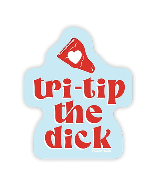 Tri-Trip Naughty Sticker