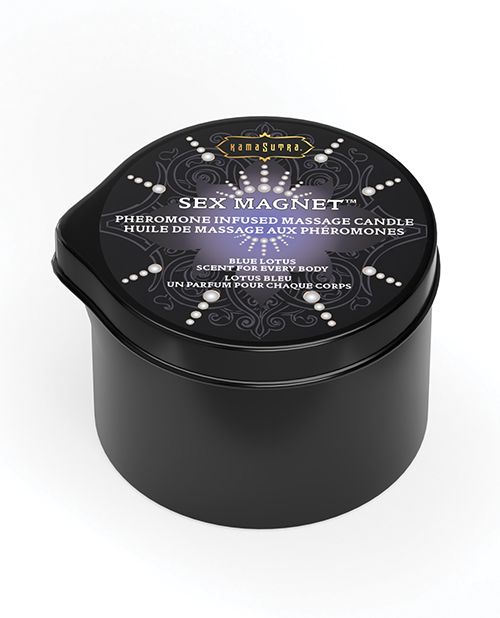 Kama Sutra Sex Magnet Candle with Pour Spout -Blue Lotus
