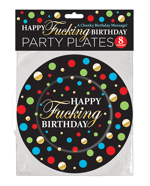 Happy Fucking Birthday Plates