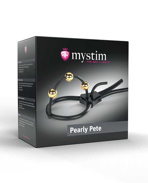 Mystim Pearly Pete Corona Strap with Gold Balls
