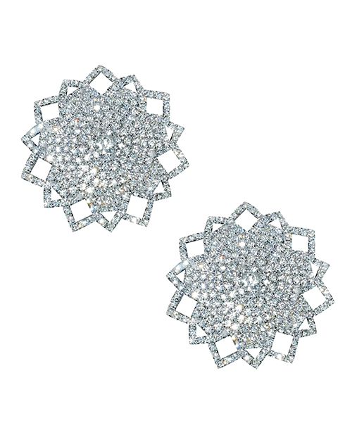 Neva Nude Ice Crystal Jewel Reusuable Silicone Nipple Pasties