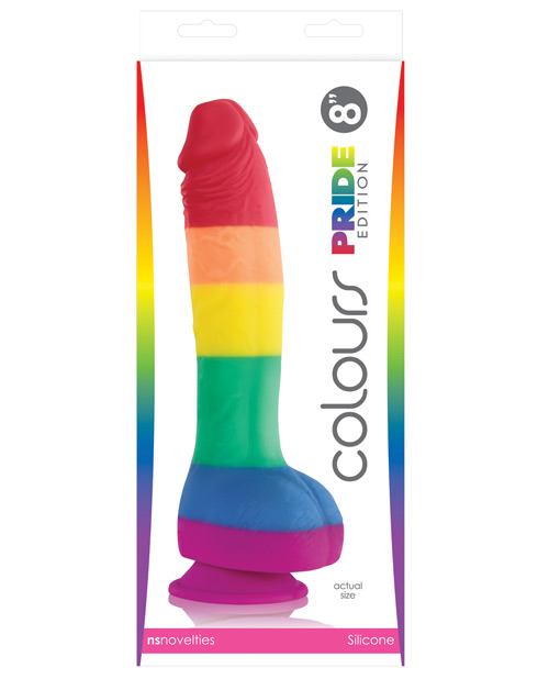 Colours Pride Edition 8" Dong with Suction Cup