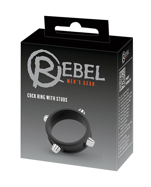 Rebel Cock Ring with Studs