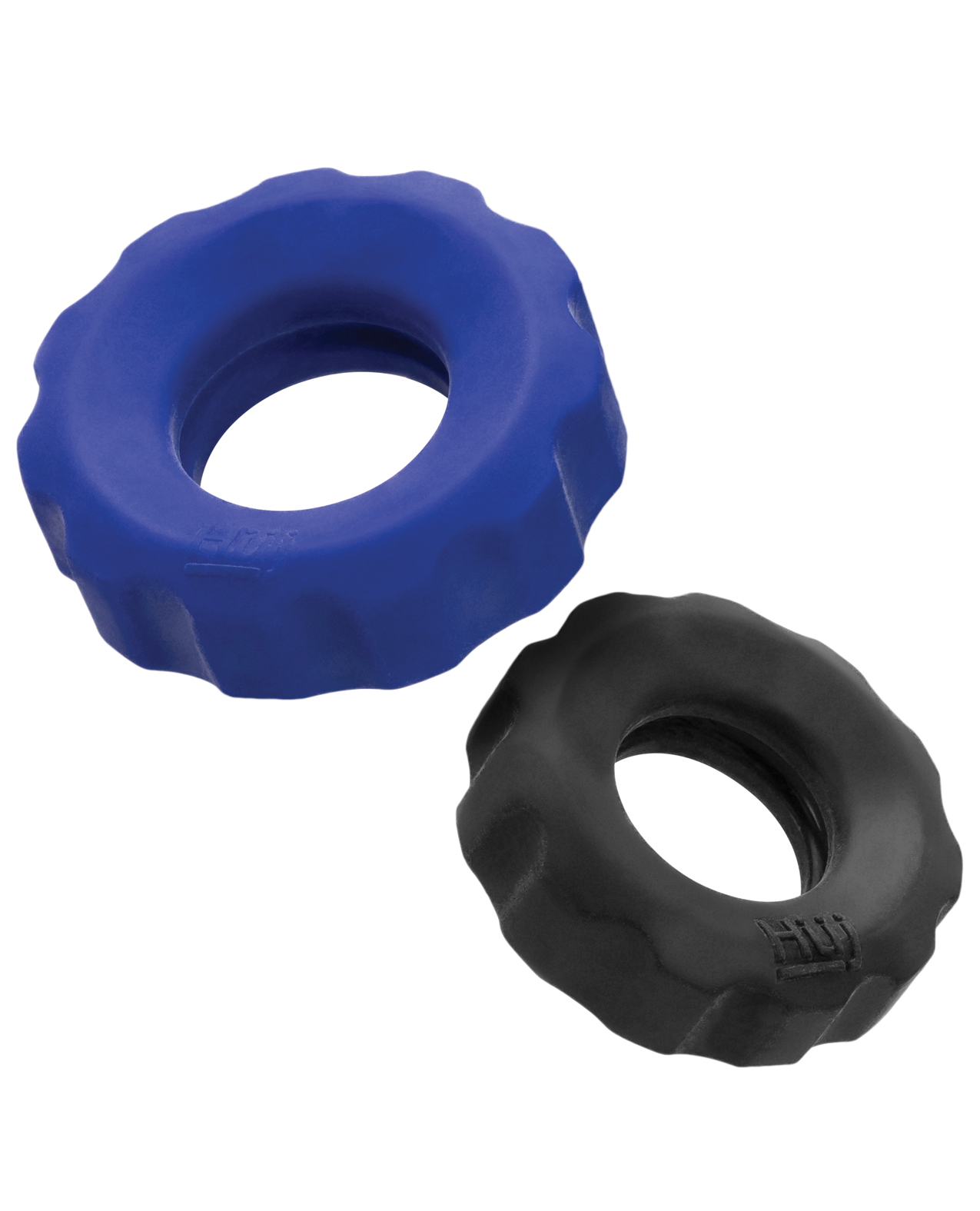 Hunky Junk Cog Ring 2 Size Double Pack - Cobalt & Tar