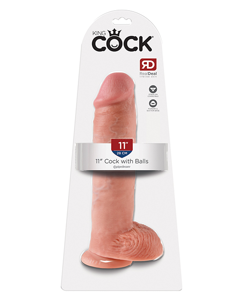 King Cock 11" Cock with Balls