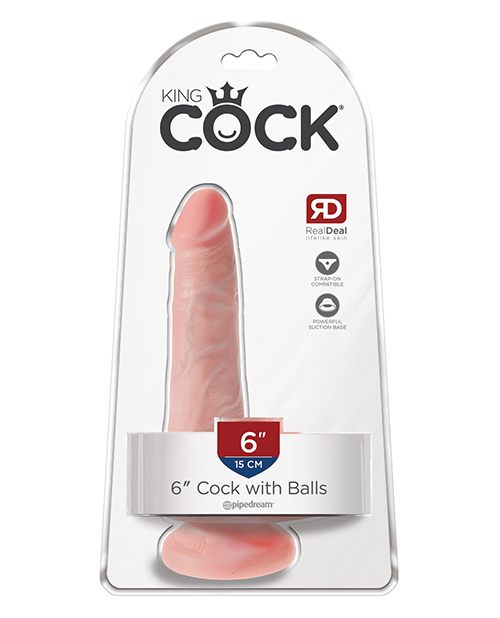 King Cock 6" Cock with Balls