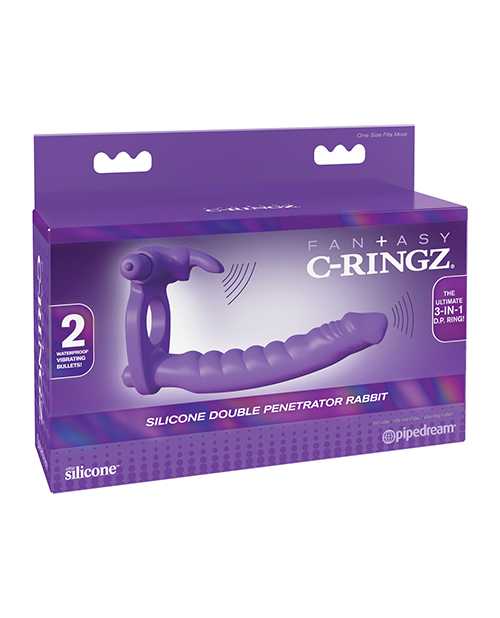 Fantasy C-Ringz Silicone Double Pene Rabbit