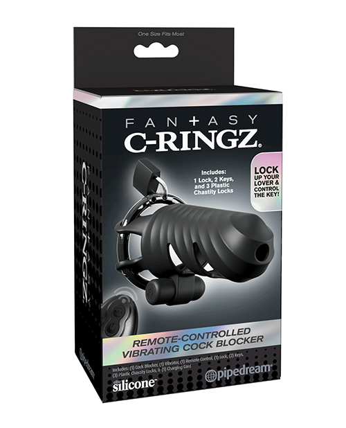 Fantasy C-Ringz Remote Controlled Vibrating Cock Blocker