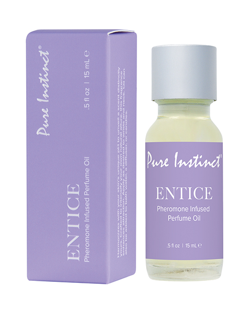 Pure Instinct Pheromone Perfume Oil Entice - 15 ml Dropper Glass
