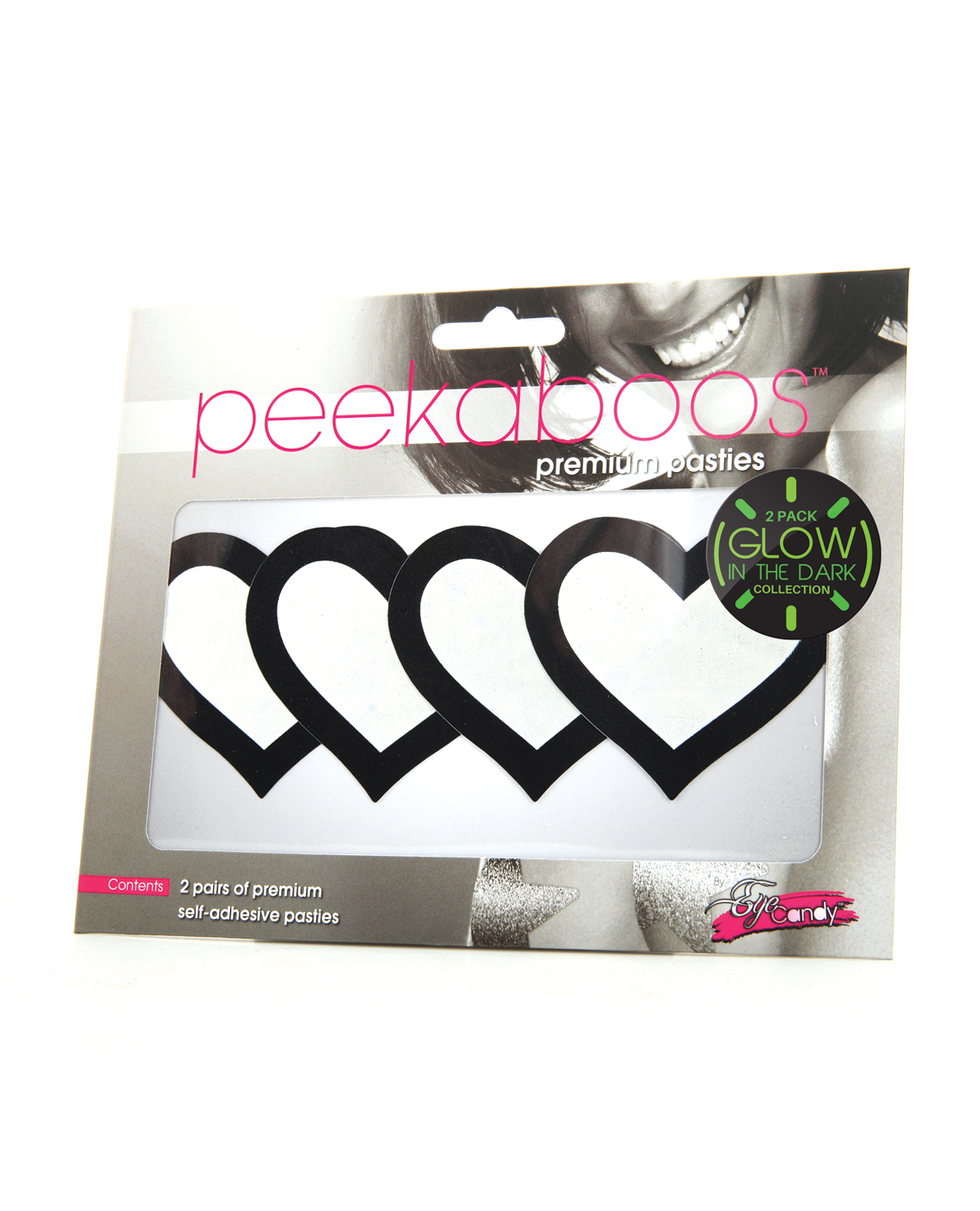 Peekaboo Glow in the Dark Hearts