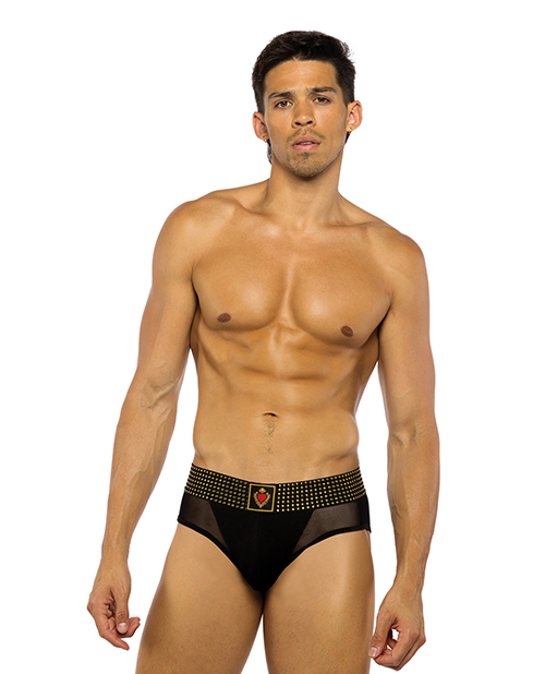 Sacred Heart Briefs with Studded Elastic Waist Band
