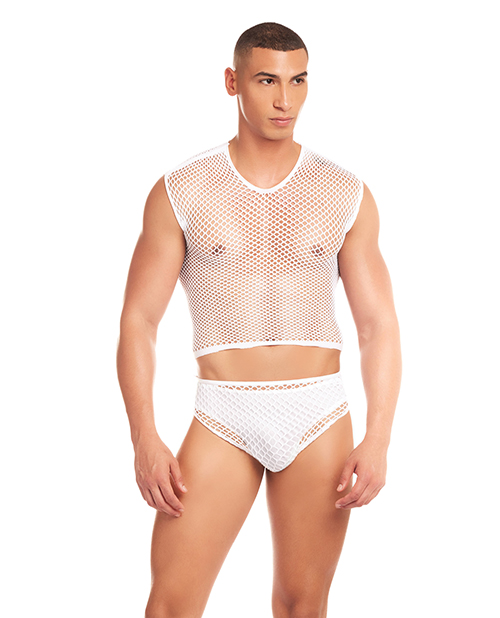 Rainbow Party Net-Flex Large Mesh 3 pc Set with Thong