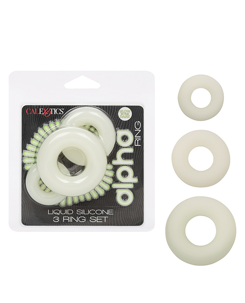 Alpha Liquid Silicone Glow in the Dark Cock Ring