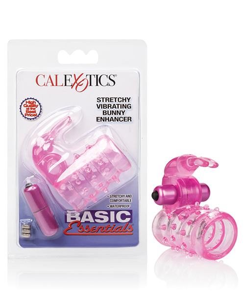 Basic Essentials Stretchy Vibrating Bunny Enhancer