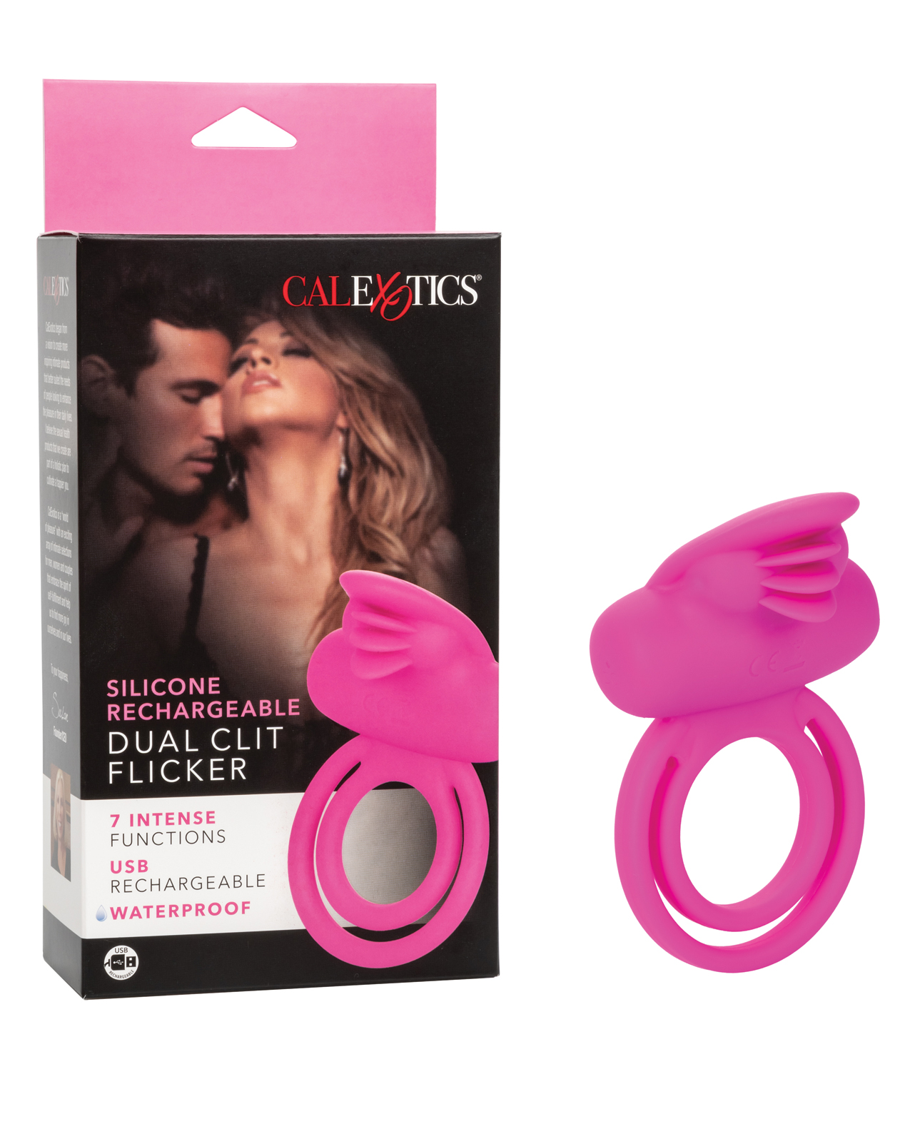 Silicone Rechargeable Dual Clit Flicker Enhancer