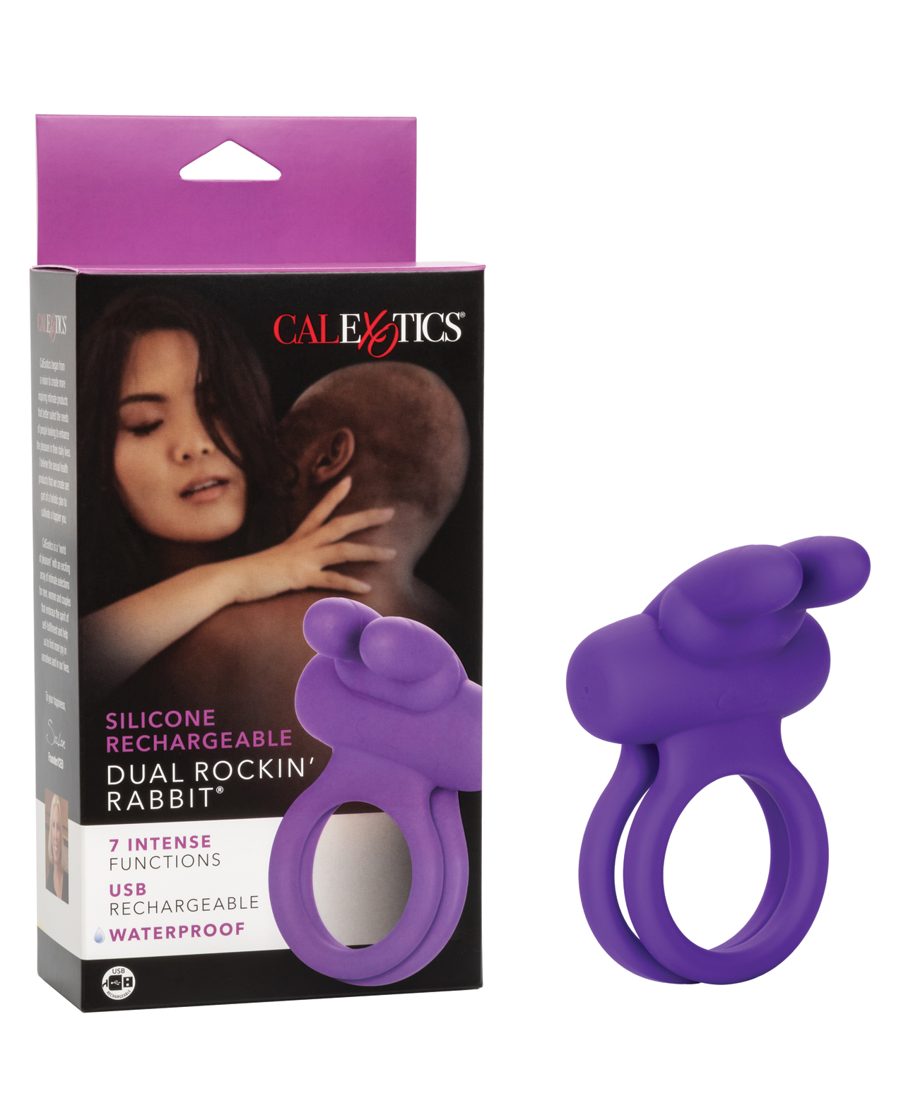 Silicone Rechargeable Rockin' Rabbit Enhancer