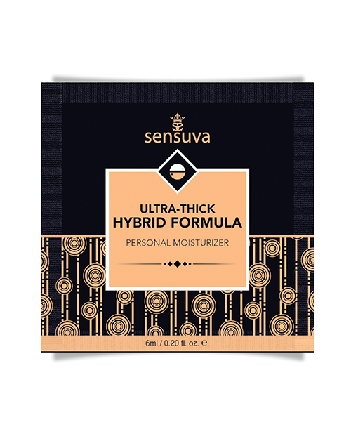 Sensuva Ultra Thick Hybrid Personal Moisturizer Single Use Packet - 6 ml Unscented