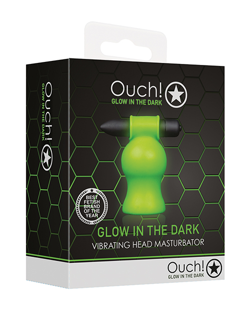Shots Ouch Vibrating Head Masturbator - Glow in the