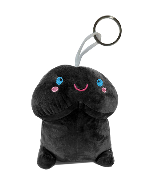Shots Short Penis Plushie - Black 4"