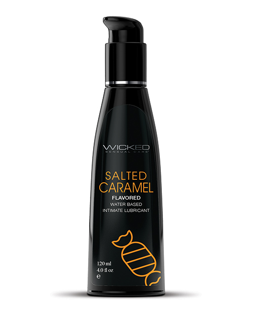 Wicked Sensual Care Aqua Waterbased Lubricant - 4 oz Salted