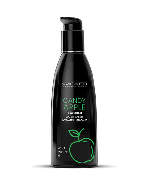 Wicked Sensual Care Aqua Waterbased Lubricant - 2 oz Candy Apple